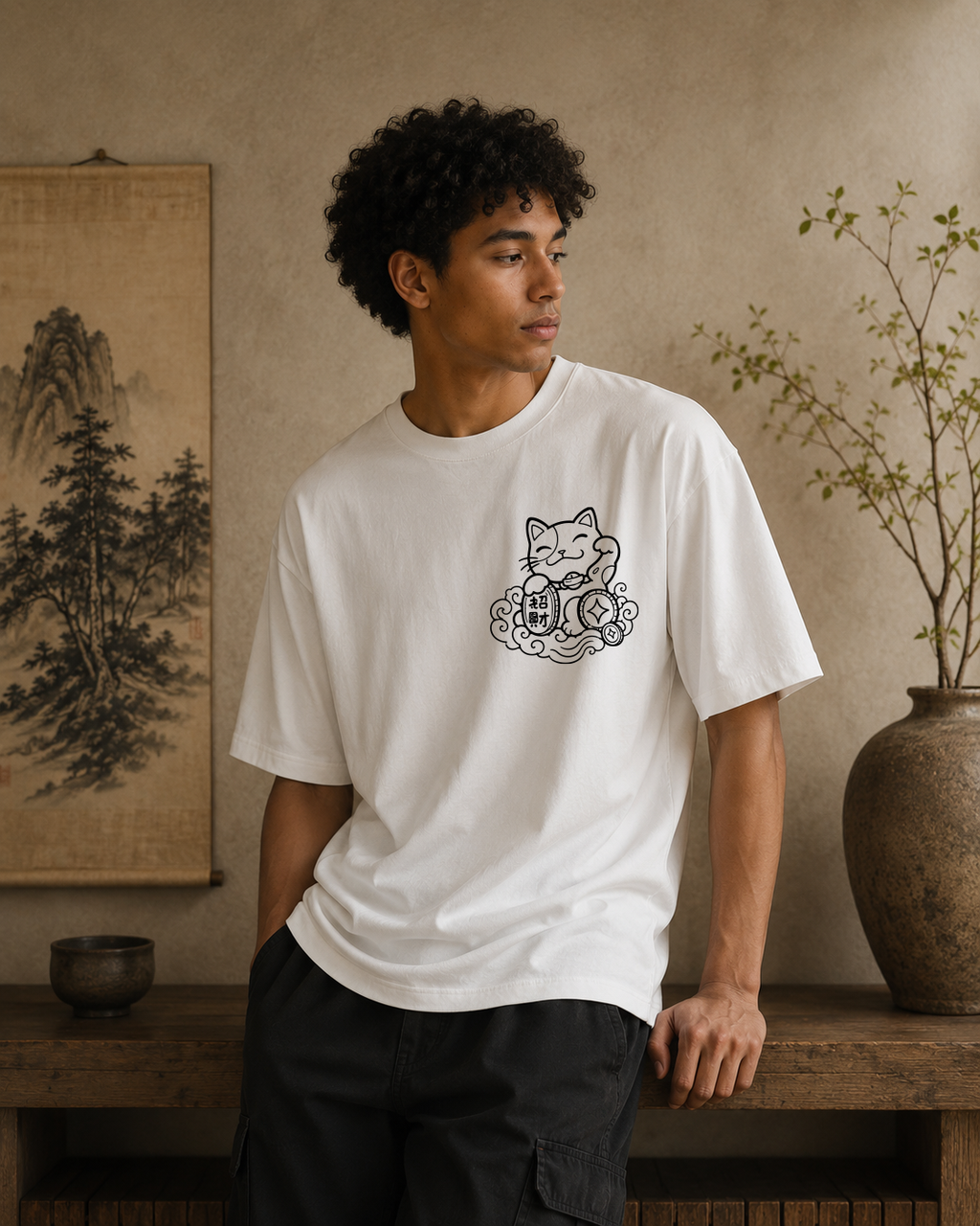 T-shirt Oversize Lourd | maneki-neko Mixte