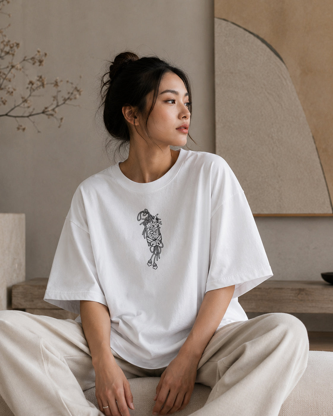 T-shirt Oversize Lourd | Omamori Mixte